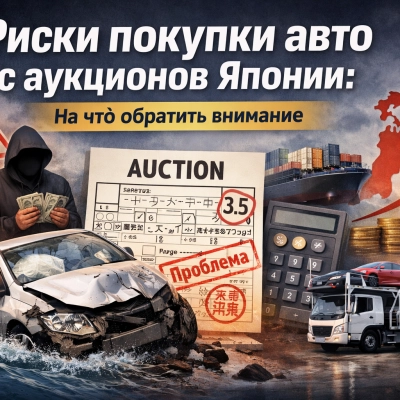 Риски покупки авто с аукционов Японии: на что обратить внимание