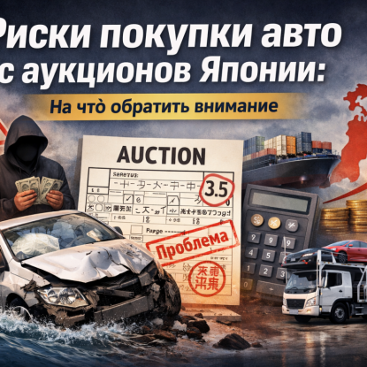 Риски покупки авто с аукционов Японии: на что обратить внимание