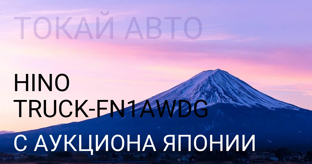 Hino TRUCK кузов FN1AWDG с аукциона Японии