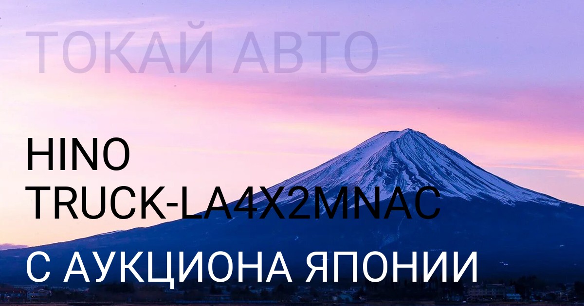 Hino TRUCK кузов LA4X2MNAC с аукциона Японии