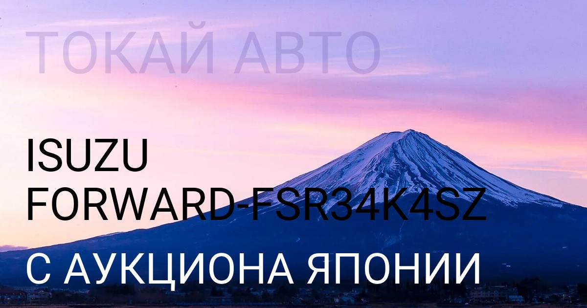 Isuzu FORWARD кузов FSR34K4SZ с аукциона Японии