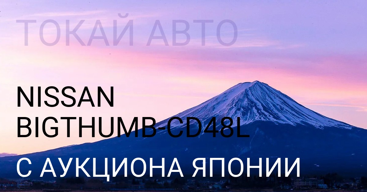 Ниссан BIGTHUMB кузов CD48L с аукциона Японии