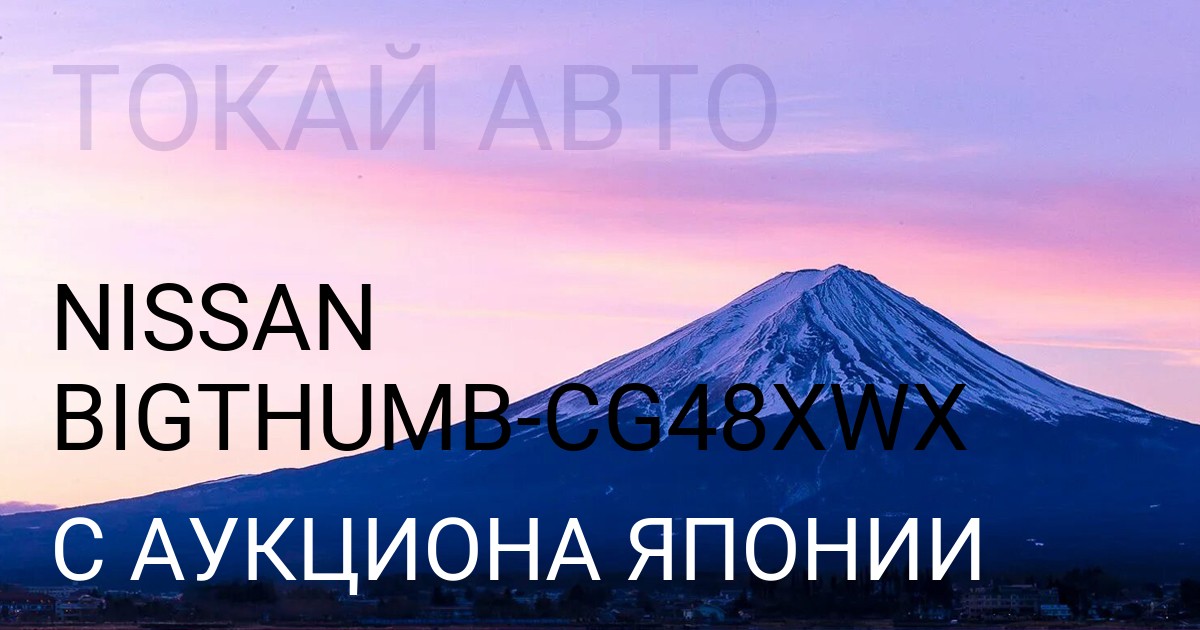 Ниссан BIGTHUMB кузов CG48XWX с аукциона Японии
