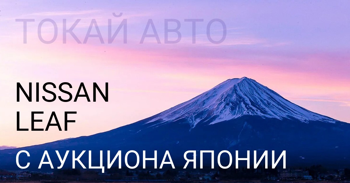 Ниссан Лиф с аукциона Японии
