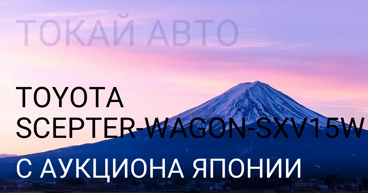 Тойота SCEPTER WAGON кузов SXV15W с аукциона Японии